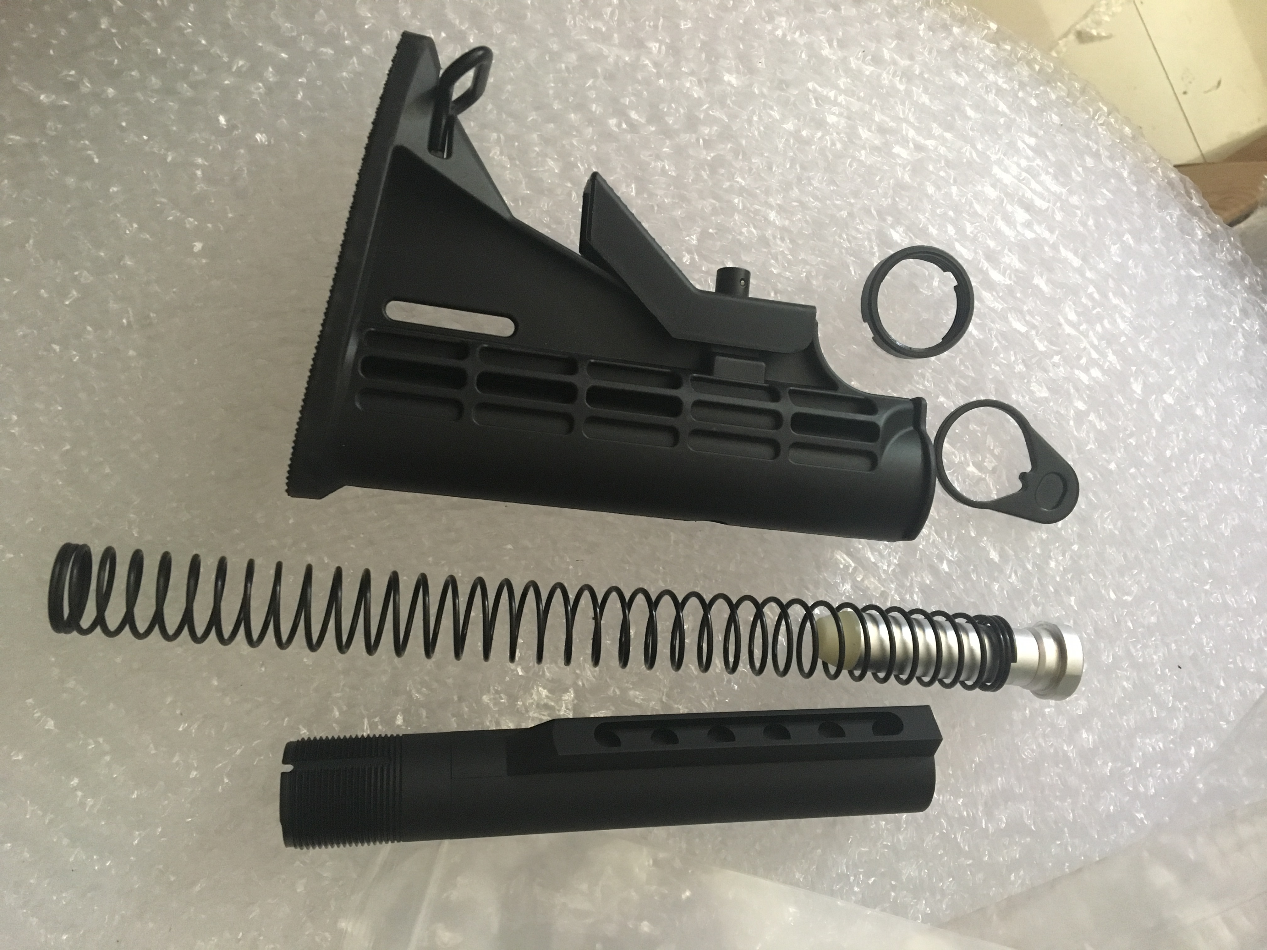 AR-15 M4 MIL-SPEC Carbine Stocks w/ 6 Position Buffer Tube Kit,3oz ...